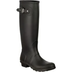 Cotswold Ladies Sandringham Buckled Welly Wellington Boot Black -BreezeSole Shoes Store 19421 30403a
