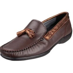 Cotswold Womens/Ladies Biddlestone Leather Slip On Casual Shoes -BreezeSole Shoes Store 20285 37836q