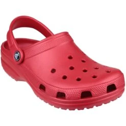 Crocs Ladies Classic Unisex Croslite Breathable Beach Clog Red -BreezeSole Shoes Store 21061 35446a