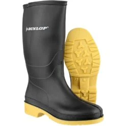 Dunlop Ladies Classic Dull Waterproof PVC Welly Wellington Boots -BreezeSole Shoes Store 22235 36033c