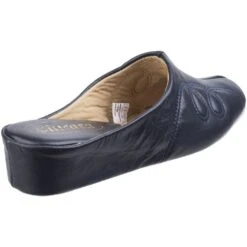 Cincasa Womens Mahon Slip On Soft Leather Slippers -BreezeSole Shoes Store cin001 navy 03
