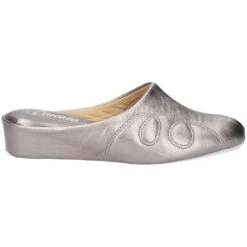 Cincasa Womens Mahon Slip On Soft Leather Slippers -BreezeSole Shoes Store cin001 pewter 02
