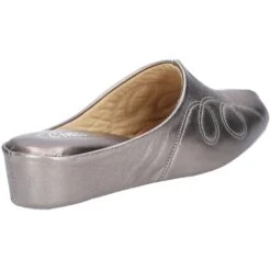 Cincasa Womens Mahon Slip On Soft Leather Slippers -BreezeSole Shoes Store cin001 pewter 03
