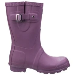 Cotswold Womens/Ladies Windsor Waterproof Calf-Height Wellington Boots -BreezeSole Shoes Store cot543 purple 04