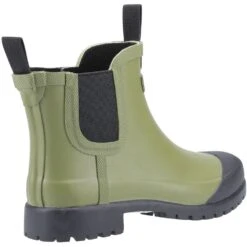 Cotswold Womens Blenheim Short Chelsea Wellington Boots -BreezeSole Shoes Store cot652 green 03