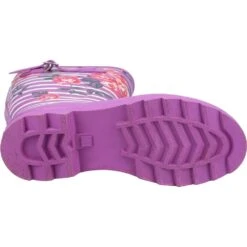 Cotswold Womens Chilson Memory Foam Wellington Boots -BreezeSole Shoes Store cot726 flower 04