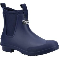 Cotswold Womens Grovsner Waterproof Short Wellingtons -BreezeSole Shoes Store cot740 navy 01