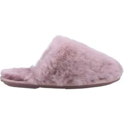 Cotswold Womens Salperton Sheepskin Fur Mule Slippers -BreezeSole Shoes Store cot744 pink 04