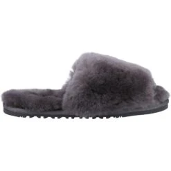 Cotswold Womens Westfield Sheepskin Fur Mule Slippers -BreezeSole Shoes Store cot745 grey 04