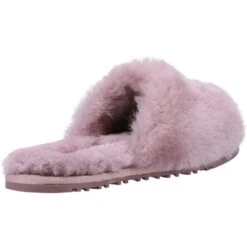 Cotswold Womens Westfield Sheepskin Fur Mule Slippers -BreezeSole Shoes Store cot745 pink 02