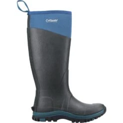 Cotswold Womens Wenworth Pull On Waterproof Wellington Boots -BreezeSole Shoes Store cot759 turqou 02
