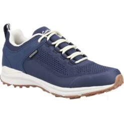 Cotswold Womens Compton Breathable Waterproof Walking Shoes -BreezeSole Shoes Store cot775 navy 01