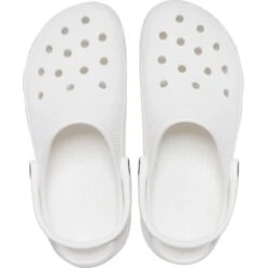 Crocs Womens Classic Platform Breathable Clog Sandals -BreezeSole Shoes Store crc305 white 06