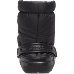 Crocs Womens Classic Lined Neo Puff Funnel Neck Clogs -BreezeSole Shoes Store crc383 black 04 1