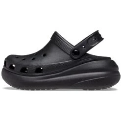 Crocs Womens Classic Crush Breathable Quick Drying Clogs -BreezeSole Shoes Store crc386 black 03