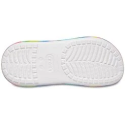 Crocs Womens Classic Crush Spray Dye Lightweight Clogs -BreezeSole Shoes Store crc396 blkmu 04