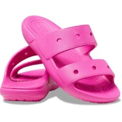 Crocs Girls Classic Croslite 2 Strap Sandals -BreezeSole Shoes Store crc410 juice 03