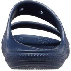 Crocs Girls Classic Croslite 2 Strap Sandals -BreezeSole Shoes Store crc410 navy 02