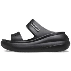 Crocs Womens Classic Crush Wedge Sandals -BreezeSole Shoes Store crc411 black 06