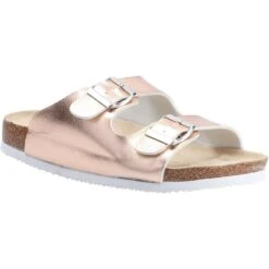Divaz Womens Ladies Nimes Two Buckle Slider Sandals