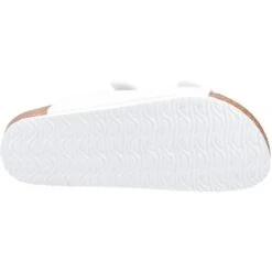 Divaz Womens Ladies Nimes Two Buckle Slider Sandals -BreezeSole Shoes Store div151 white 03