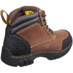Dr Martens Mens & Womens Riverton SB Lace Up Hiker SRC Safety Boots -BreezeSole Shoes Store dm242 brown 03