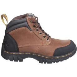 Dr Martens Mens & Womens Riverton SB Lace Up Hiker SRC Safety Boots -BreezeSole Shoes Store dm242 brown 04
