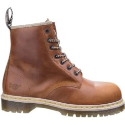 Dr Martens Mens & Womens Icon 7B10 High-Cut Steel Toe Cap Safety Boots -BreezeSole Shoes Store dm256 tan 04
