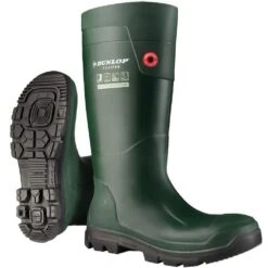 Dunlop Field Pro Slip Resistant Lightweight Wellington Boots -BreezeSole Shoes Store dun078 green 03