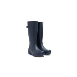 FitFlop Womens Wonderwelly Tall Wellington Boots -BreezeSole Shoes Store fit025 navy 03