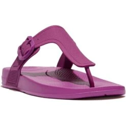 FitFlop Womens IQUSHION Adjustable Buckle Flip Flops