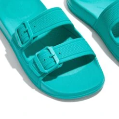 FitFlop Womens IQUSHION Adjustable Buckle Sliders -BreezeSole Shoes Store fit044 tahiti 05