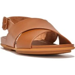 FitFlop Womens Gracie Adjustable Leathers Sandals -BreezeSole Shoes Store fit047 ltan 01