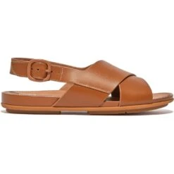 FitFlop Womens Gracie Adjustable Leathers Sandals -BreezeSole Shoes Store fit047 ltan 04