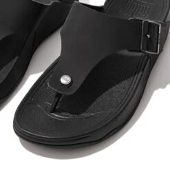FitFlop Mens Trakk II Post Toe Sandals -BreezeSole Shoes Store fit050 black 04