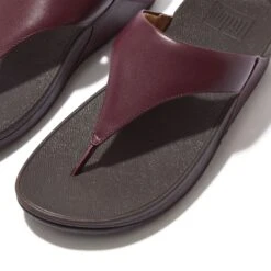 FitFlop Womens Lulu Leather Toepost Wedge Sandals -BreezeSole Shoes Store fit055 a01 04