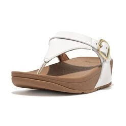 Fitflop Womens Lulu Adjustable Leather Toe Post Sandals