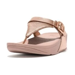 Fitflop Womens Lulu Adjustable Leather Toe Post Sandals -BreezeSole Shoes Store fit065 323 01