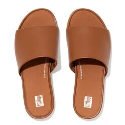 Fitflop Womens Gracie Leather Summer Beach Slides Sliders -BreezeSole Shoes Store fit067 592 04