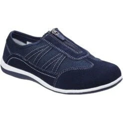 Fleet & Foster Womens Mombassa Light Slip On Casual Shoes -BreezeSole Shoes Store fle096 navy 01