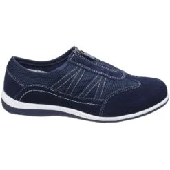 Fleet & Foster Womens Mombassa Light Slip On Casual Shoes -BreezeSole Shoes Store fle096 navy 02