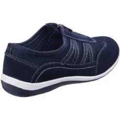 Fleet & Foster Womens Mombassa Light Slip On Casual Shoes -BreezeSole Shoes Store fle096 navy 03