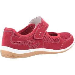 Fleet & Foster Womens Morgan Touch Fastening Mary Jane Shoes -BreezeSole Shoes Store fle111 red 03