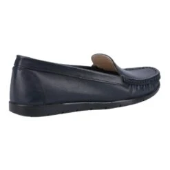 Fleet & Foster Womens Tiggy Slip On Lightweight Loafers -BreezeSole Shoes Store fle121 navy 03