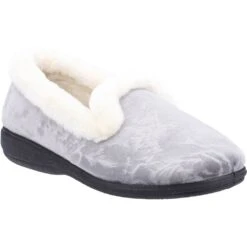Fleet & Foster Womens Adelaide Velour Memory Foam Slippers