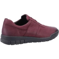Fleet & Foster Womens Cristianos Slip On Casual Shoes -BreezeSole Shoes Store fle126 bordo 03