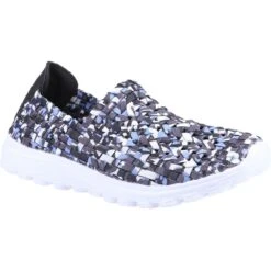 Fleet & Foster Womens Sharon Casual Sports Summer Shoes -BreezeSole Shoes Store fle135 blue 01