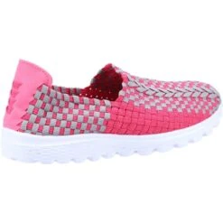 Fleet & Foster Womens Sharon Casual Sports Summer Shoes -BreezeSole Shoes Store fle135 pink 03