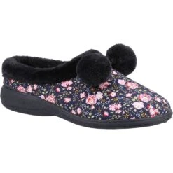 Fleet & Foster Womens Buzzard Mule Fur Lined Slippers