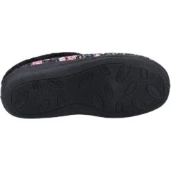 Fleet & Foster Womens Buzzard Mule Fur Lined Slippers -BreezeSole Shoes Store fle142 navy 03